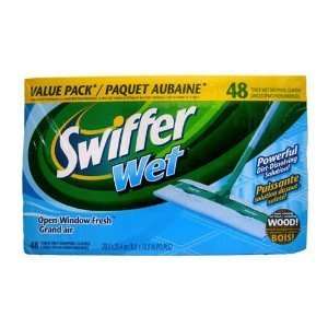 Swiffer Sweeper Wet Mopping Cloths   48 Count (Open Window Fresh Scent 