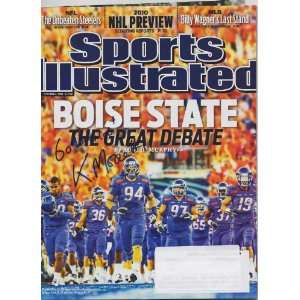   Moore signed autographed Sports Illustrated Boise State Home
