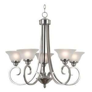  Kenroy Home Welles Chandelier with Brushed Steel Finish 