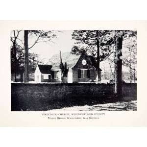  1930 Print Yeocomico Church Westmoreland Virginia America 