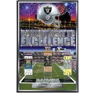 Raiders Action Images NFL A History of Victory Poster  