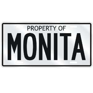  NEW  PROPERTY OF MONITA  LICENSE PLATE SIGN NAME