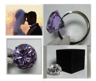 60MM Super large crystal ringBig Diamond ring ,Wedding decoration 