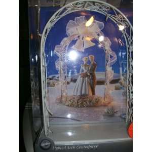 Wilton White Lighted Arch Centerpiece 