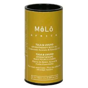 MoLo Africa Aromatherapy Body Oil, Tula & Uvuyo, 2   .33 fl oz (2   10 
