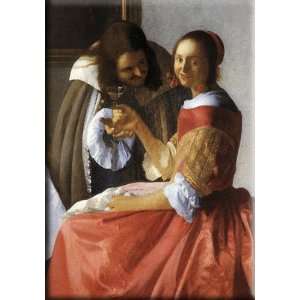   21x30 Streched Canvas Art by Vermeer, Johannes