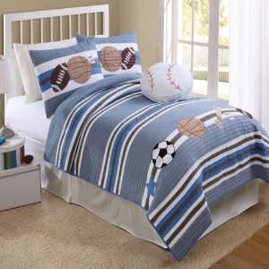  Winner Takes It All Sports Full/Queen Quilt Set