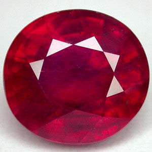 charming 1.0 ct. round * Blood Red RUBY * 5mm natural  
