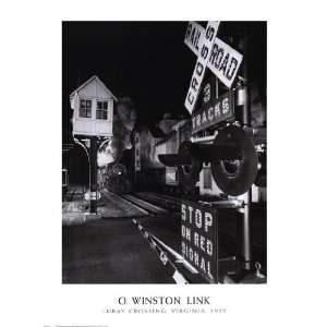   Crossing, Virginia, 1955 by O. Winston Link 24x32