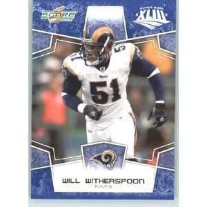  Limited Edition Super Bowl XLIII Blue Border # 297 Will Witherspoon 