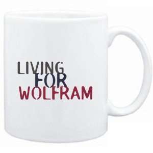  Mug White  living for Wolfram  Drinks