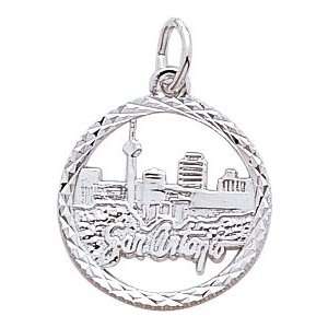  Rembrandt Charms San Antonio Charm, Sterling Silver 