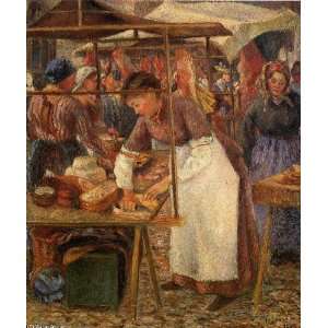   Camille Pissarro   24 x 28 inches   The Pork Butcher