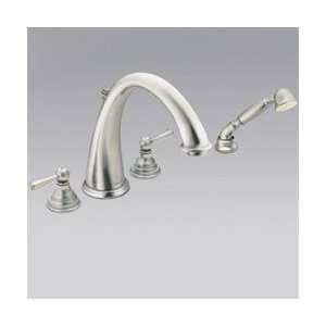 Moen T922AN/9992 Kingsley Deck Mount With Handshower Whirlpool Faucet 