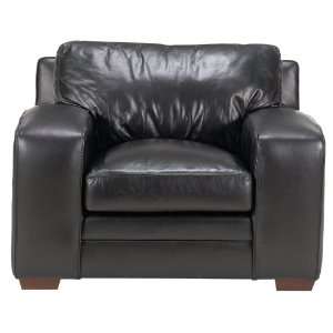  Strathwood Capitola Leather Chair, Onyx