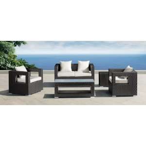 Zuo Modern Furniture Algarva Outdoor Sofa and Side Table 