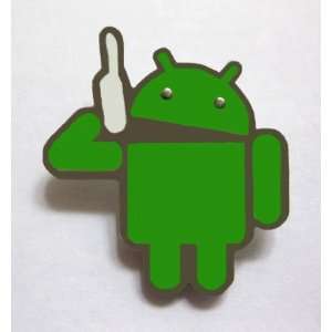 Mobile World Congress 2011 Google Android Pin Badge Android Talking On 