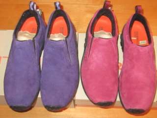New MERRELL JUNGLE MOC Shoes Leather Perfect Plum or Cordovan WOMEN 