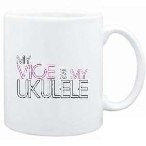  Mug White  my vice is my Ukulele  Instruments Sports 
