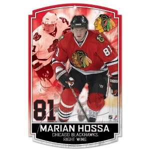  NHL Marian Hossa Sign   Wood Style