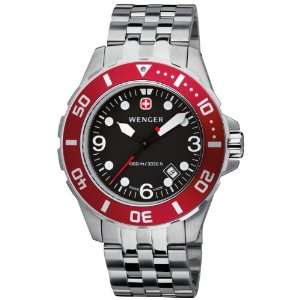 Mens Wenger 72228 AquaGraph 1000m Divers Watch with Stainless Steel 