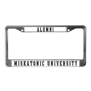  Miskatonic University School License Plate Frame by 