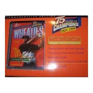  Mini Wheaties Box   75 Years of Champions 24K Signature 