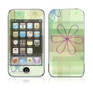   iPod Touch 2nd, 3rd Gen Decal Skin   Line Flower 