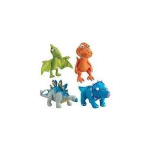  Dinosaur Train Set of 4 Mini Plush Toys & Games