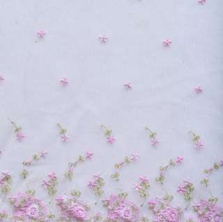 Another fabulous shabby cottage style embroidered net tulle fabric 