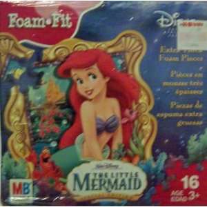   Mermaid Ariel 16 Piece Foam Fit Puzzle by Milton Bradley Toys & Games