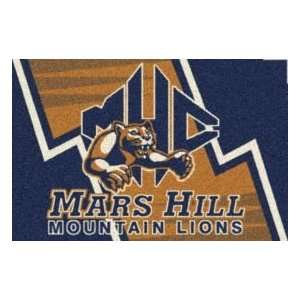  Milliken Mars Hill College 2 8 x 3 10 blue Area Rug 