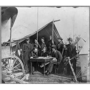  Topographical engineers at Headquarters,Army of Potomac,in 
