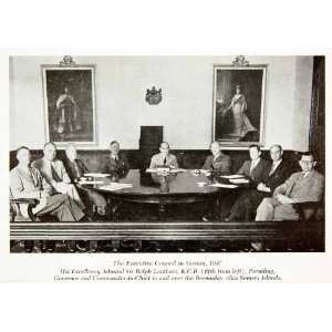 1947 Print Bermuda Executive Council Ralph Leatham Political Military 