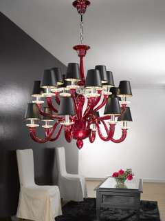 TOPDOMUS genuine Amethyst Murano glass chandelier 6 LIGHTS DIRECTLY 