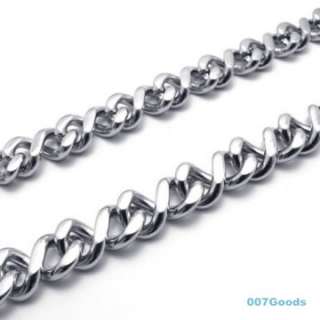 Mens Silver Tone Stainless Steel Necklace Chain AU320212  