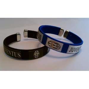  Juventus FC Italian Soccer Bracelet Wristband (2 Pack 