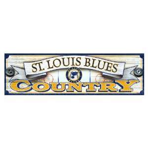  NHL St. Louis Blues 9 by 30 Wood Sign