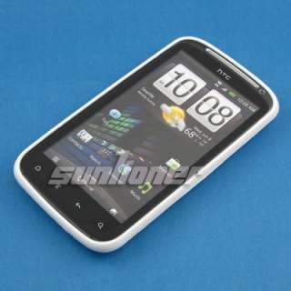white TPU Case Skin Cover for HTC Sensation 4G, G14, Z710e, Sensation 