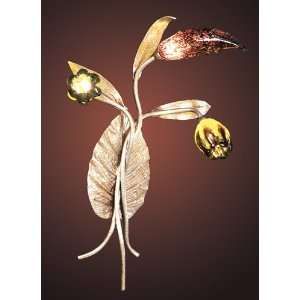  Elk   Bela Iguazu   3 Light Sconce   Silver Leaf   1694/3 