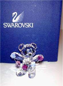 Swarovski Figurine   Kris Bear Flowers For You NIB  