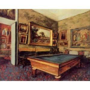     24 x 20 inches   The Billiard Room at Menil Hubert