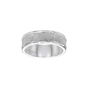    Men Brushed Concave Band w Artisan Ctr & Polished Edge Jewelry