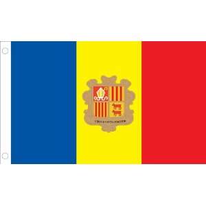  Allied Flag Outdoor Nylon Andorra Country Flag, 3 Foot by 