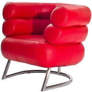  Imbibe Chair in Genuine Red Leather