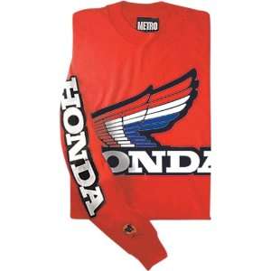   Racing Jersey Long Sleeve Mens Rwb Honda Red Mediu
