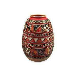  Pottery vase, Inca Calendar