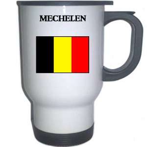  Belgium   MECHELEN White Stainless Steel Mug Everything 