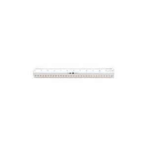   Ruler, Smoke Plastic, Inches and Metric, 12 Inch (00402) Office