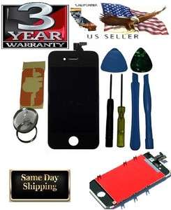 iPhone 4S OEM LCD Digitizer Glass Screen Assembly + 8 piece tool kit 